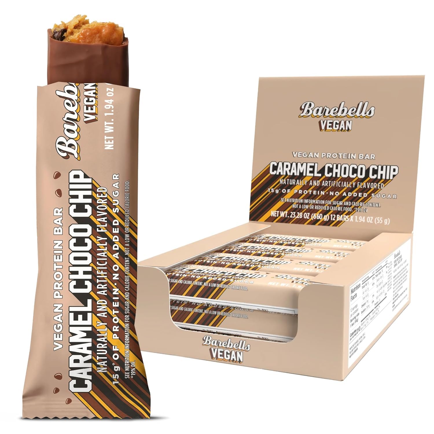【12本】Barebells キャラメルチョコ プロテインバー Barebells Protein Bars Cookies & Caramel 12ct, 20g High Protein